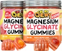 Magnesium Gummies Bundle – 2 Botellas (60 Cada uno) – Strawberry Banana & Peach Mango