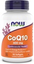 AHORA Suplementos Alimentarios, CoQ10 400 mg, Grado Farmacéutico, Forma All-Trans Producido por Fermentación, 90 Softgels