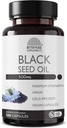 Black Seed Oil Capsules  durable (No-GMO & Vegan) Cold-Pressed Nigella Sativa Proporcionando Puro Negro Cumin Seed Oil ← Super Antioxidante para la Digestión, Juntas, Pelo &amp; Esquía