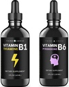 Vitamina B6 y vitamina B1 Bundle - 2 oz Cada - gotas líquidas