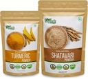 ORGANIC ZING Shatavari- 454g " Turmeric Powder- 227g