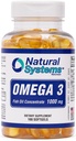 Omega 3 1000mg Fish Oil 100 Concentrated Softgels by Natural Systems - Omega 3 Suplementos - Capsules for Daily Diet - EPA - DHA - Perfect for Heart, Eye, Brain and Joints Support*