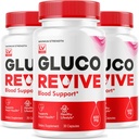 (3 Pack) Gluco Revive - GlucoRevive Pills, Gluco Revive Support, GlucoRevive Capsules, Gluco Revived All Natural Premium Formula, Gluco Revive Pills Reviews, 90 cápsulas para 3 meses