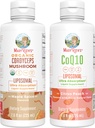 MaryRuth Organics Cordyceps Liposomal (Maple Spice) & CoQ10 (Citrus Peach) ← Clean Label Project Verified® ← Vitaminas para la Inmunidad, Salud del Corazón, " Wellness general ← Vegan, Non-GMO, Gluten-Free
