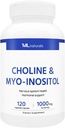 ML Naturals Choline " Myo-Inositol 120 Vegetable Capsules, NSF-Certified " cGMP-Compliant