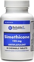 Reliable-1 Laboratorios Simethicone 125mg Gas Relief Tablets Extra Strength Bloating Relief Gas Pills ← Anti Flatulence, Rapid Gas Relief for Adults ← Peppermint Flavor  60 Chewable Tablets