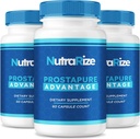(3 Pack) Prostapure Capsules, Prostapure Advantage Prostate Supplement, Official All-Natural Advanced Formula, Maximum Strength Pills to Support Global Health, Prosta Pure Reviews (180 cápsulas)
