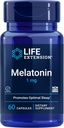 Life Extension Melatonin 1 mg - for Restful Night, Hormone Balance, and Immune Health - Immediate Release - Gluten-Free, Non-GMO - 60 Capsules