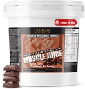 Ultimate Nutrition Muscle Juice, Weight Gain Drink Mix - Mass Gainer Workout Powder for Men &amp; Women - Suplemento para el crecimiento del músculo magro &amp; Immune Support with 55g Protein - Chocolate, 10.45lb