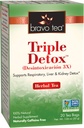 Bravo Té Triple Detox Herbal Tea Caffeine Gratis, 20 bolsas de té