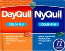 Vicks DayQuil &amp; NyQuil Co-Pack, Frío &amp; Flu Medicine, Powerful Multi-Symptom Daytime &amp; Nighttime Relief for Headache, Fever, Sore Throat, Minor Aches & Pains, " Cough, 72ct