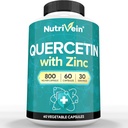 Nutrivein Zinc Quercetin Suplemento Combinado - Quercetina de absorción mejorada con zinc para respiratorio, Cardio, Inmune, &amp; Soporte completo - Maximum Bioavailability