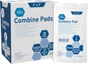 MED PRIDE Nonstick Sterile Abd Combine Pads 5x9 en Extra Absorbent Surgical Dressing for Heavy Leakage (40 Conde)