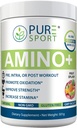 PURE Amino+ Drink Mix, Fruit Splash, 9 Aminoácidos esenciales, L-Arginina, L-Citrulline, 501g, 30 Servimientos, Premium Wellness Supplement