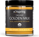 Dr. Mercola Solspring Organic Golden Milk Herbal Supplement, 2.64 Oz. (75 g), Vegan Spice Blend with Turmeric &amp; Ginger, Non GMO, Gluten Free, Soy Free, USDA Organic