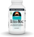 Fuente Naturales Ultra-Mag Complejo de Magnesio de Alta Eficiencia - Mantiene Función del Musculo & Nerve - 240 Tabletas