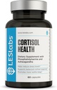 LES Labs Cortisol Health – Stress Relief, Balanced Cortisol Response, Relaxation & Deep Sleep – Phosphatidylserine, Magnesium, Magnolia Bark, Rhodiola Rosea & Ashwagandha – Non-GMO – 60 cápsulas