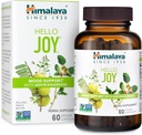 Himalaya Hello Joy Herbal Supplement, with Ashwagandha, Amla, Bacopa, Holy Basil/Tulsi, Positive Outlook, Supports Motivation, Stress Relief, Balanced Cortisol, Non-GMO, Vegan, 60 cápsulas