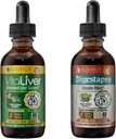 Rejuvica Health VitaLiver &amp; DigestaPro - Advanced Liver &amp; Digestion Support - Envío líquido para una mejor absorción - Milk Thistle, Chanca Piedra, Artichoke, Dandelion &amp; More!