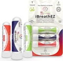 iBreathEZ Nasal Sinus Inhaler Kit Formulado por ENT Surgeons with Essential Oils for Energy, Stress, Decongesting " Cold or Allergy Relief (3 Pack)