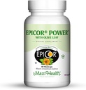 Epicor Power by Maxi Health: EpiCor with Olive Leaf Extract - Levadura procesada de la cerveza - 60 cápsulas vegetarianas - Kosher