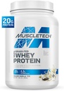 Muscletech Grass-Fed Whey Protein Powder (Deluxe Vanilla, 1.8LB) - Whey Protein Smoothie & Milk Shake Mix admite la ganancia de músculo &amp; recuperación - 20g de Whey Protein for Women &amp; Hombre - Non-GMO &amp; Gluten-Free