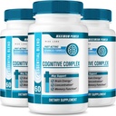 rize labs - Cognitive Complex Capsules – Daily Focus & Clarity Formula with a Balanced Blend for Alertness, Memory Support, and Everyday Wellness TEN Easy-to-Take Pills for Adults (180 cápsulas)