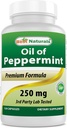 Best Naturals Peppermint Oil Bowel Soothing Suplemento dietético, 250 mg, 120 conteo