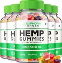 Euphoria Green Hemp Gummies - con Hemp Seed Extracto EuphoriaGreen Hemp Gummies Tinnitus Herbal Suplemento, Health and Wellness Support, All Natural Euphoria Green Hemp Gummy (5 Pack - 300 Gummies)