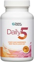 DOCTORS PREFERRED Daily5 Multivitamínico para Mujeres y Hombres, Ingredientes validados clínicamente, Corazón, Juntas, Circulación, 90 cápsulas Vegan
