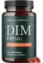 DIM Suplemento 100 mg  Estrógeno Balance for Women ' Men ← Diindolylmethane for Hormone Balance, Hormonal Acne, Menopause " Antioxidant Support  durable with MCT Oil " Vitamin E TEN Gentle Softgels TEN 120 Ct.