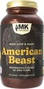 MK Suplementos American Beast, Bison Organ Supplement for Athletes, Supports Strength, Endurance & Recovery, Freeze-Dried, Non-GMO, Bison Liver & Bison Heart, 30 Servings (3,000 mg Cada)