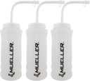 Mueller Quart Bottle w / Straw, Color natural w / Cartas negras (3-Pack)