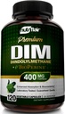 NutriFlair DIM Suplemento 400mg con Bioperina, 120 cápsulas - Diindolylmetano - Estrógeno Metabolismo Apoyo " Equilibrio hormonal, menopausia, PCOS, Acné y Cuidado de la piel para hombres " - Comparación con 300mg