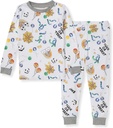 Las abejas de Burt bebé bebé, pequeño y grande niña de 2-Piece Long Sleeve Tee and Pants Cotton Pajama Set