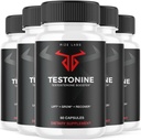rize labs (5 Pack) Testonine Male Supplement, Testonine Capsules for Men, Testonine Maximum Strength Formula, Testonine All-Natural Pill for Muscle Power, Testonine Reviews (300 cápsulas)