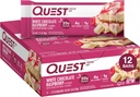 Quest Nutrition- High Protein, Low Carb, Gluten Free, Keto Friendly, 12 Conde White Chocolate Raspberry