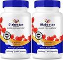 (2 Pack) Cápsulas Diabextan - Fórmula Natural para Niveles Saludables, Soporte Integral, Cápsula de Vitamina para Mantener el Bienestar General, Reseñas de Optimizador Glyco (120 Cápsulas)