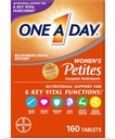 One A Day Women’s Petites Multivitamin,Suplemento con Vitamina A, C, D, E y Zinc para Immune Health Support, B Vitaminas, Biotina, Folate (como ácido fólico) >