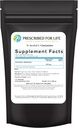 Prescrito para la vida N Acetyl L Glutamine Powder, Pure L Glutamine Amino Aminoácidos Suplemento (12oz / 340g)