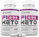 Laboratorios justificados (2 Pack F1 Keto Pills 1275MG Nueva &amp; Mejorada Fórmula Contiene Apple Vinagre Vinagre Virgen Extra Aceite de Oliva Powder Green Tea Leaf 120 Cápsulas