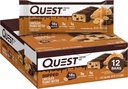 Quest Nutrition Dipped Chocolate Peanut Butter Protein Bares, 18g Protein, 1g Sugar, 3g Net Carbs, Gluten Free, 12 Condes