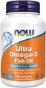 AHORA Alimentos Suplementos, Ultra Omega-3 Molecularmente Destilado y Enteric Coated, 90 Softgels
