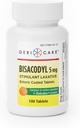 GeriCare Bisacodyl 5 mg Laxative Coated Tablet TEN Generic for Dulcolax TEN Stimulant Laxative TEN Gentle Overnight Constipation Relief 100 Count (Pack of 1)