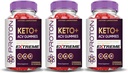 Laboratorios justificados (3 Pack Proton Protein Keto ACV Gummies Extreme 2000MG Proton Keto Gummies Apple Sider Vinegar Formulado con Powder Pomegranate Beet B12 Vegan Non GMO 180 Gummys