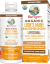 MaryRuth Organics Lions Mane Supplement TEN Ultra Absorption Liposomal TEN Full Spectrum Lion's Mane Mushroom TEN 200mg Beta-Glucans Por Serving TEN USDA Orgánica TEN Vegan TEN 7.6 oz Silencio 15 Servings