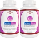 Fecundidad de fertilidad diaria para las mujeres - Suplementos de fertilidad para las mujeres, fertilidad de la concepción Vitaminas prenatales, tratando de concebir suplementos de progesterona, píldoras de apoyo al ciclo - 2 Pack