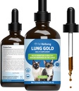 Pet Wellbeing Lung Gold for Cats - Lung Immune Support, Lower Respiratory Health, Open Airways, Normal Respiración, Reishi, Coptis - Veterinaria-Formulated Herbal Suplemento - 4 oz (118 ml)