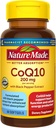 Nature Made CoQ10 200mg por Servir con extracto de cobre negro para la absorción de nutrientes mejorada, soporte de salud cardíaca, 60 Softgels, 30 Day Supply