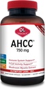 Olympian Labs Premium AHCC Supplement 750mg of AHCC per Capsule – Supports Immune Health, Liver Function, and Natural Killer Cell Activity - Bulk 120 Servings